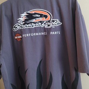 Men's XXL Harley-Davidson Gray Short Sleeve Shirt. Gently worn, great condition!